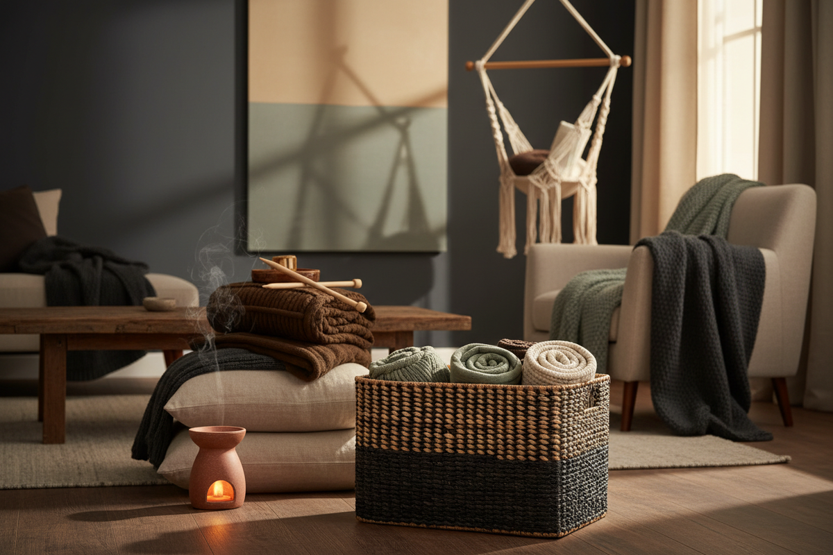 Editorial home and pet lifestyle scene